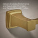 KOHLER K-27413 Riff Pivoting toilet paper holder, vibrant brushed moderne brass - view 5