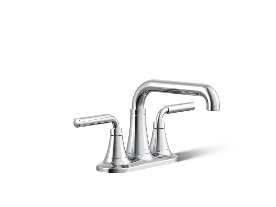 KOHLER K-27414-4N Tone Centerset bathroom sink faucet, 0.5 gpm, polished chrome