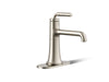 KOHLER K-27415-4K Tone Single-handle bathroom sink faucet, 1.0 gpm, vibrant brushed nickel