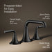 KOHLER K-27416-4N Tone Widespread bathroom sink faucet, 0.5 gpm, matte black - view 3