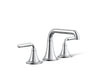 KOHLER K-27416-4N Tone Widespread bathroom sink faucet, 0.5 gpm, polished chrome