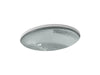 KOHLER K-2741 Whist 19" oval undermount bathroom sink, no overflow, translucent stone