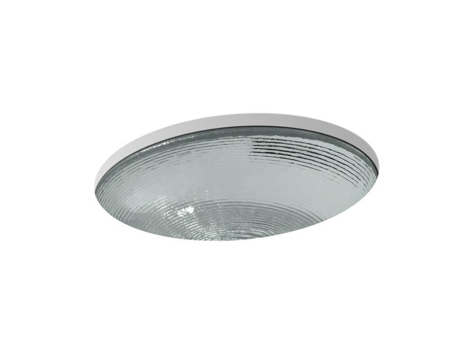 KOHLER K-2741 Whist 19" oval undermount bathroom sink, no overflow, translucent stone