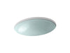 KOHLER K-2741-G2 Whist 19" oval wall-mount/undermount bathroom sink, no overflow, opaque dew