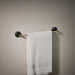 KOHLER K-27425 Tone 18" towel bar, matte black with brushed moderne brass - view 2