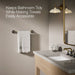 KOHLER K-27425 Tone 18" towel bar, matte black with brushed moderne brass - view 3