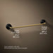 KOHLER K-27425 Tone 18" towel bar, matte black with brushed moderne brass - view 4