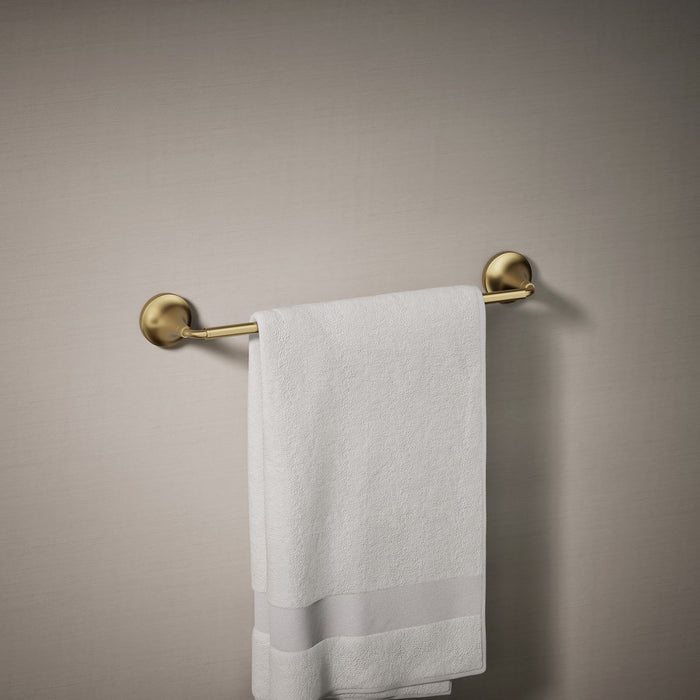 KOHLER K-27425 Tone 18" towel bar, vibrant brushed moderne brass - view 3