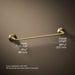 KOHLER K-27425 Tone 18" towel bar, vibrant brushed moderne brass - view 5