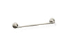 KOHLER K-27425 Tone 18" towel bar, vibrant brushed nickel
