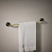 KOHLER K-27426 Tone 24" towel bar, matte black with brushed moderne brass - view 3