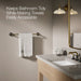 KOHLER K-27426 Tone 24" towel bar, matte black with brushed moderne brass - view 4