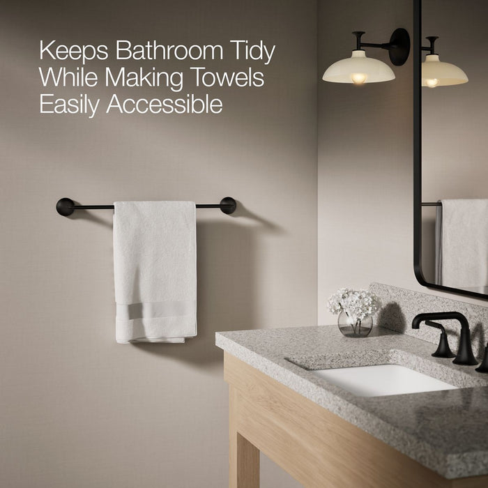 KOHLER K-27426 Tone 24" towel bar, matte black - view 4