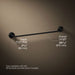 KOHLER K-27426 Tone 24" towel bar, matte black - view 5