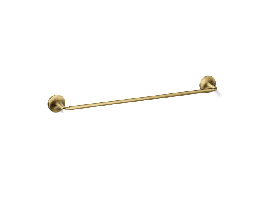 KOHLER K-27426 Tone 24" towel bar, vibrant brushed moderne brass