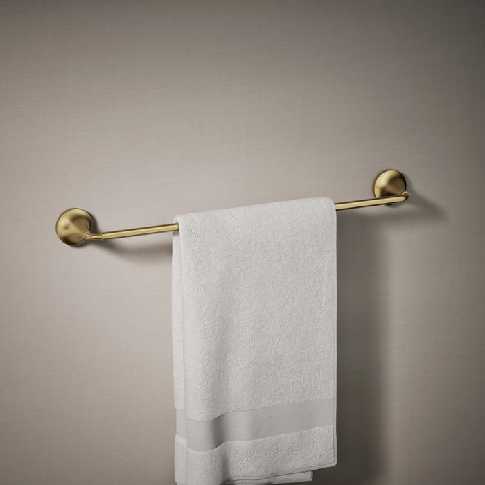 KOHLER K-27426 Tone 24" towel bar, vibrant brushed moderne brass - view 4