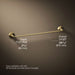 KOHLER K-27426 Tone 24" towel bar, vibrant brushed moderne brass - view 5