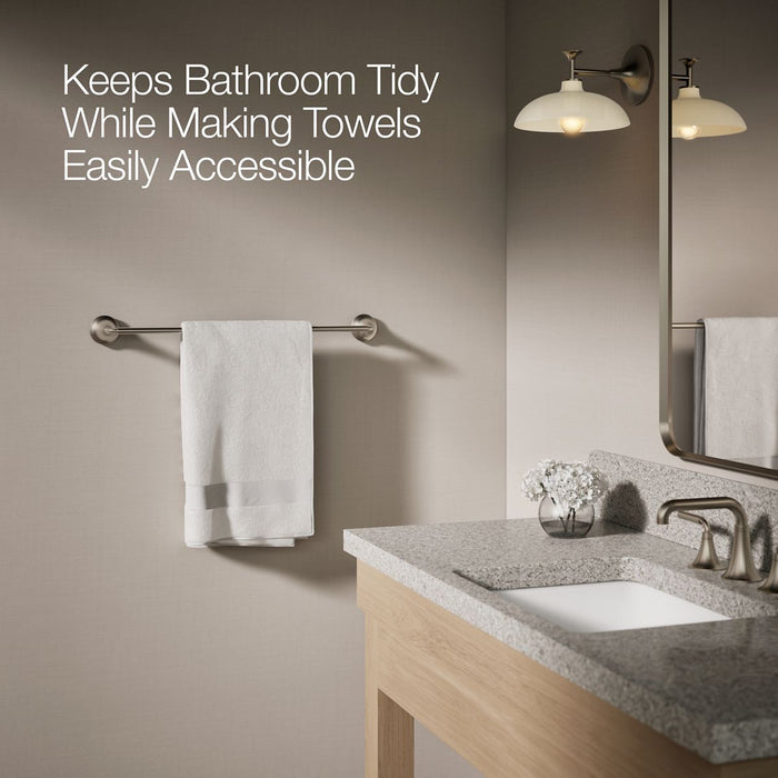 KOHLER K-27426 Tone 24" towel bar, vibrant brushed nickel - view 4