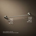 KOHLER K-27426 Tone 24" towel bar, vibrant brushed nickel - view 5