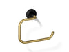 KOHLER K-27428 Tone Towel ring, matte black with brushed moderne brass