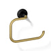KOHLER K-27428 Tone Towel ring, matte black with brushed moderne brass - view 3