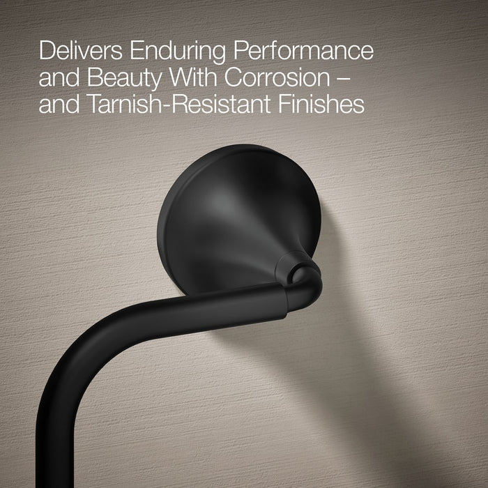 KOHLER K-27428 Tone Towel ring, matte black - view 5