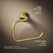 KOHLER K-27428 Tone Towel ring, vibrant brushed moderne brass - view 5