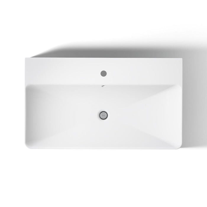 KOHLER K-2749-1 Vox 35-1/2" rectangular vessel bathroom sink, white - view 4