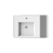 KOHLER K-2757-1 Tresham 24" square pedestal bathroom sink, white - view 3