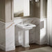 KOHLER K-2757-1 Tresham 24" square pedestal bathroom sink, white - view 4