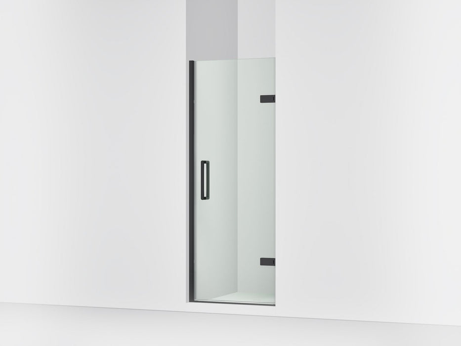 KOHLER K-27576-10L Composed 27-5/8"?Çô28-3/8" W x 71-1/2" H frameless pivot shower door with 3/8" Crystal Clear glass and...