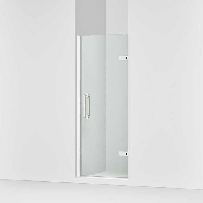 KOHLER K-27577-10L Components 27-5/8"?Çô28-3/8" W x 71-1/2" frameless pivot shower door with 3/8" Crystal Clear glass and back-to-back vertical door pulls