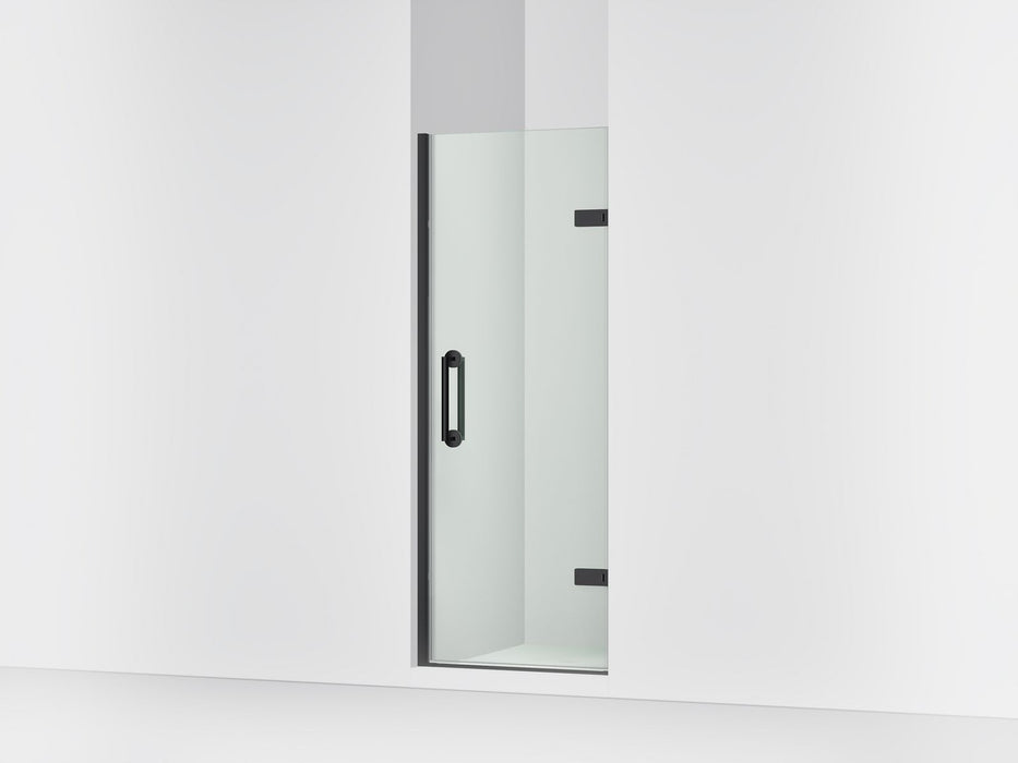 KOHLER K-27577-10L Components 27-5/8"?Çô28-3/8" W x 71-1/2" frameless pivot shower door with 3/8" Crystal Clear glass and back-to-back vertical door pulls