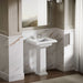 KOHLER K-2757-8 Tresham 24" square pedestal bathroom sink, white - view 4