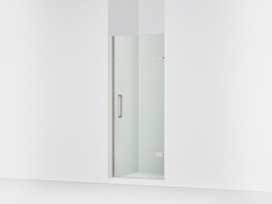 KOHLER K-27582-10L Composed 29-5/8"?Çô30-3/8" W x 71-1/2" H frameless pivot shower door with 3/8" Crystal Clear glass and...