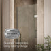 KOHLER K-27582-10L Composed 29-5/8"?Çô30-3/8" W x 71-1/2" H frameless pivot shower door with 3/8" Crystal Clear glass and...