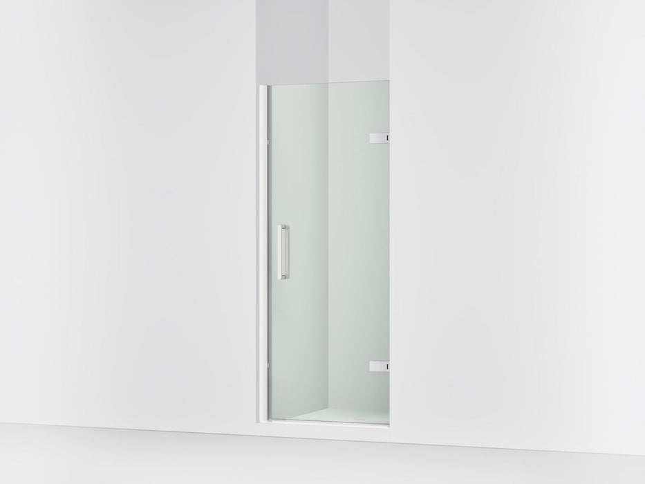 KOHLER K-27582-10L Composed 29-5/8"?Çô30-3/8" W x 71-1/2" H frameless pivot shower door with 3/8" Crystal Clear glass and...