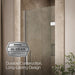 KOHLER K-27582-10L Composed 29-5/8"?Çô30-3/8" W x 71-1/2" H frameless pivot shower door with 3/8" Crystal Clear glass and...