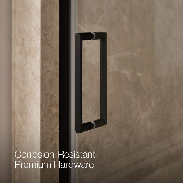 KOHLER K-27582-10L Composed 29-5/8"?Çô30-3/8" W x 71-1/2" H frameless pivot shower door with 3/8" Crystal Clear glass and...