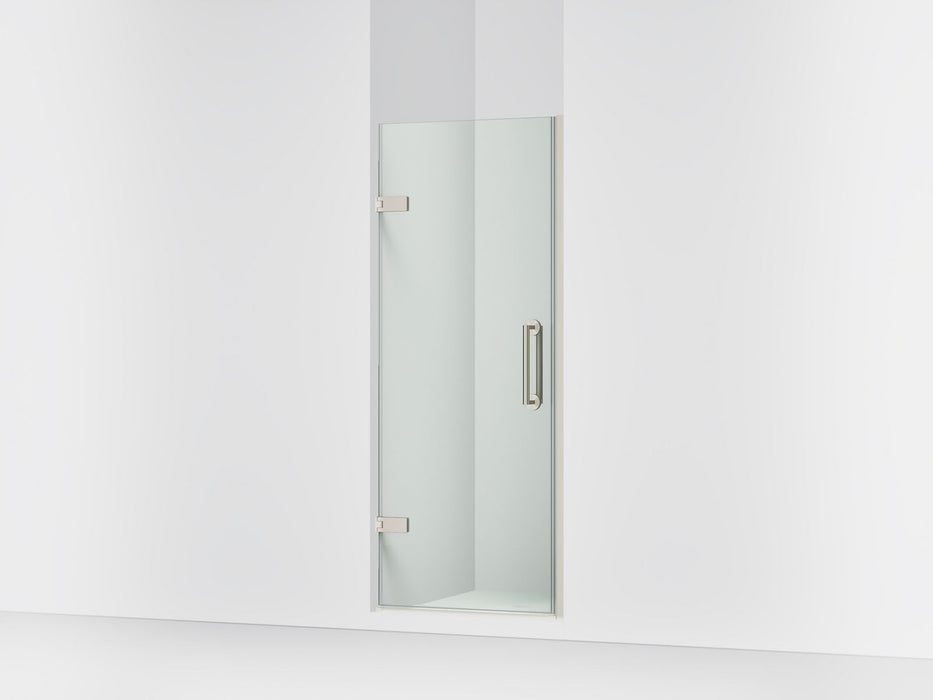 KOHLER K-27583-10L Components 29-5/8"?Çô30-3/8" W x 71-1/2" H frameless pivot shower door with 3/8" Crystal Clear glass...