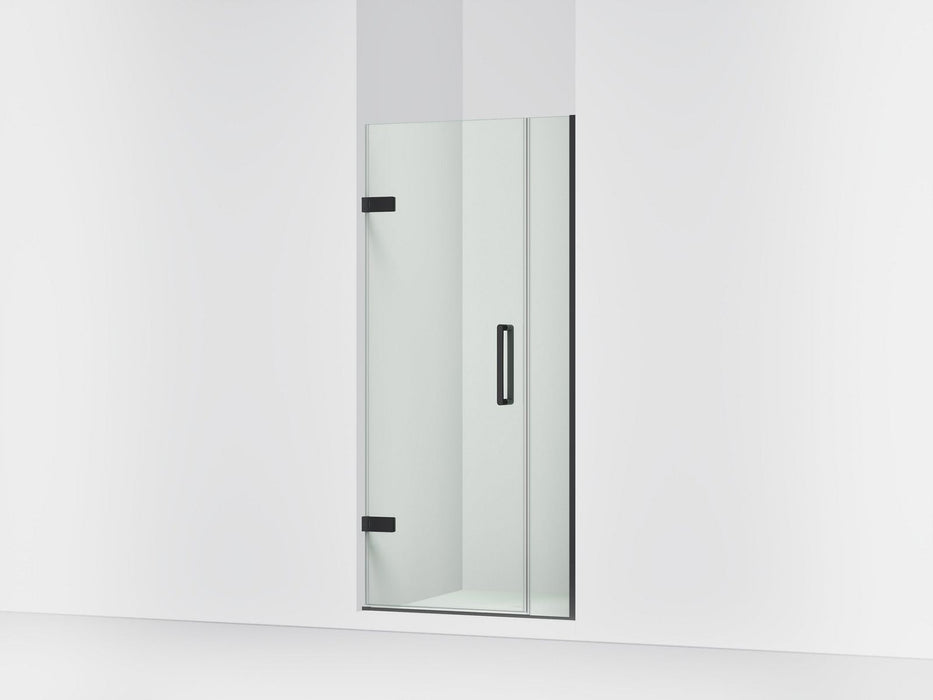 KOHLER K-27588-10L Composed 33-5/8"?Çô34-3/8" W x 71-1/2" H frameless pivot shower door with 3/8" Crystal Clear glass and...