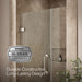 KOHLER K-27601-10L Components 39-5/8"?Çô40-3/8"W x 71-1/2"H frameless pivot shower door with 3/8" Crystal Clear glass and...