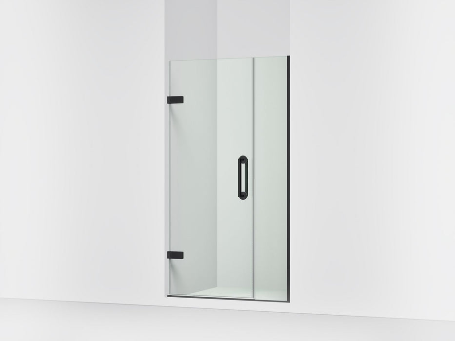 KOHLER K-27601-10L Components 39-5/8"?Çô40-3/8"W x 71-1/2"H frameless pivot shower door with 3/8" Crystal Clear glass and...
