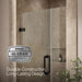 KOHLER K-27601-10L Components 39-5/8"?Çô40-3/8"W x 71-1/2"H frameless pivot shower door with 3/8" Crystal Clear glass and...