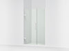 KOHLER K-27604-10L Composed 45-1/4"?Çô46" W x 71-1/2" H frameless pivot shower door with 3/8" Crystal Clear glass and...