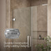 KOHLER K-27604-10L Composed 45-1/4"?Çô46" W x 71-1/2" H frameless pivot shower door with 3/8" Crystal Clear glass and...