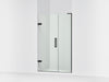 KOHLER K-27604-10L Composed 45-1/4"?Çô46" W x 71-1/2" H frameless pivot shower door with 3/8" Crystal Clear glass and...