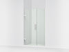 KOHLER K-27605-10L Components 45-1/4"?Çô46" W x 71-1/2" H frameless pivot shower door with 3/8" Crystal Clear glass and...