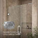 KOHLER K-27605-10L Components 45-1/4"?Çô46" W x 71-1/2" H frameless pivot shower door with 3/8" Crystal Clear glass and...