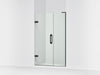 KOHLER K-27605-10L Components 45-1/4"?Çô46" W x 71-1/2" H frameless pivot shower door with 3/8" Crystal Clear glass and...